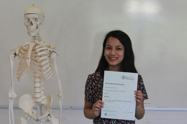 Bright Future for AS Biology Student